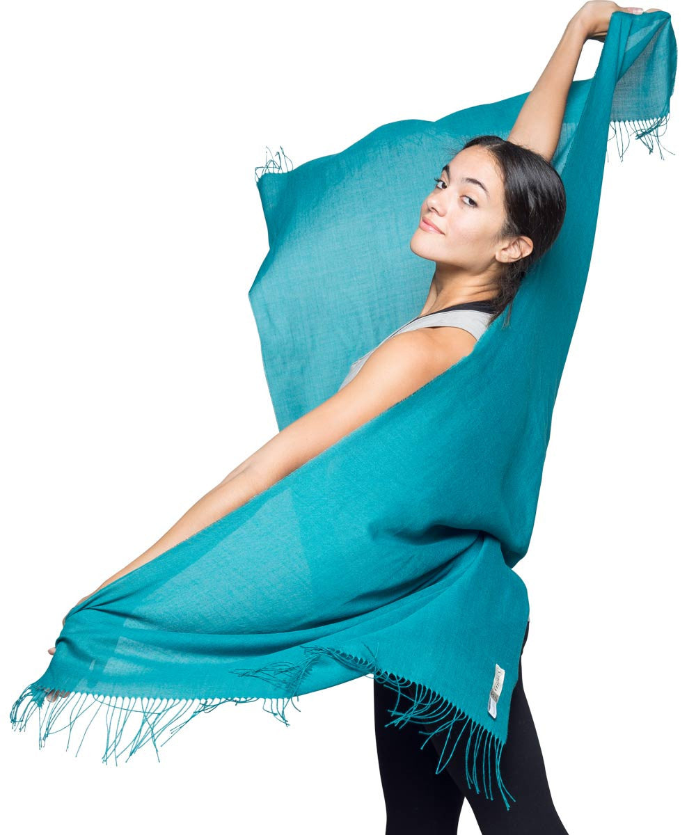 Baby Alpaca and Silk Shawl - yogiiza.com