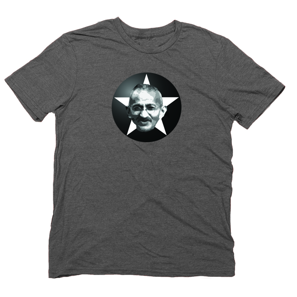 【国内即発】送料関税込 ICON LOGO PRINT COTTON T-SHIRT Organic Cotton t-shirt with Gandhi Print - YOGiiZA.com