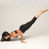 Black Cropped Yoga Leggings by YOGiiZA - yogiiza.com